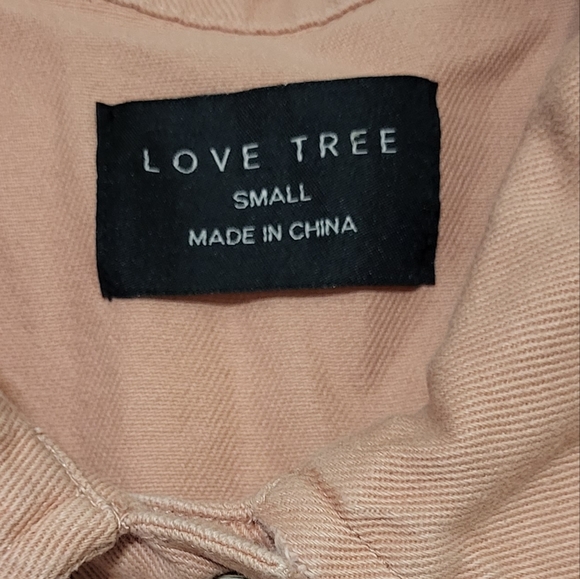 Love Tree Women's Pink Distressed Denim Vest Size Small EUC - Picture 4 of 11